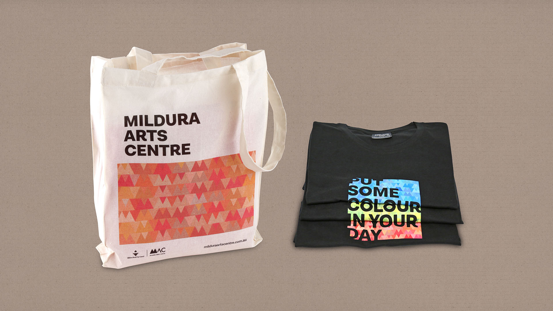 Mildura Arts Centre Branding and Merchandise Design - Saunders Design Group