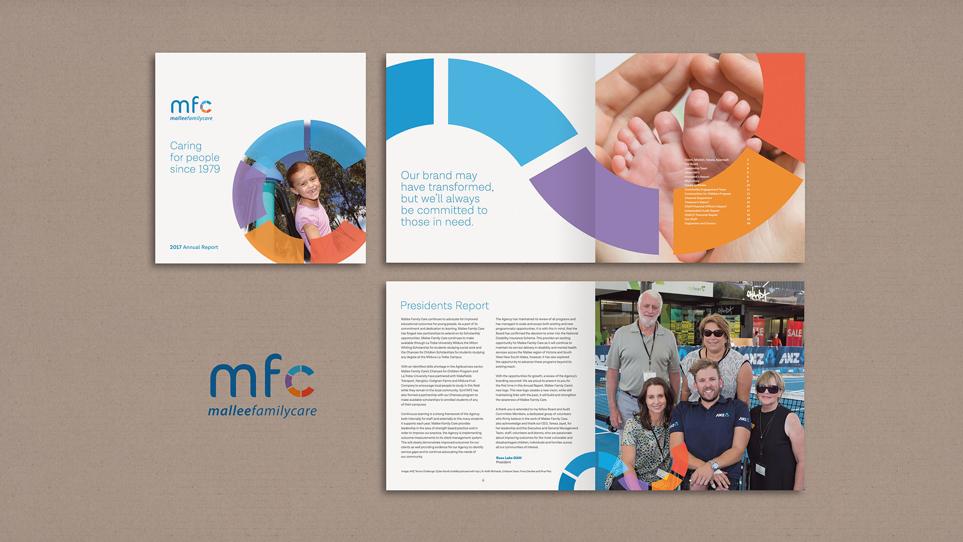 Mallee Family Care Annual Report Design - Saunders Design Group