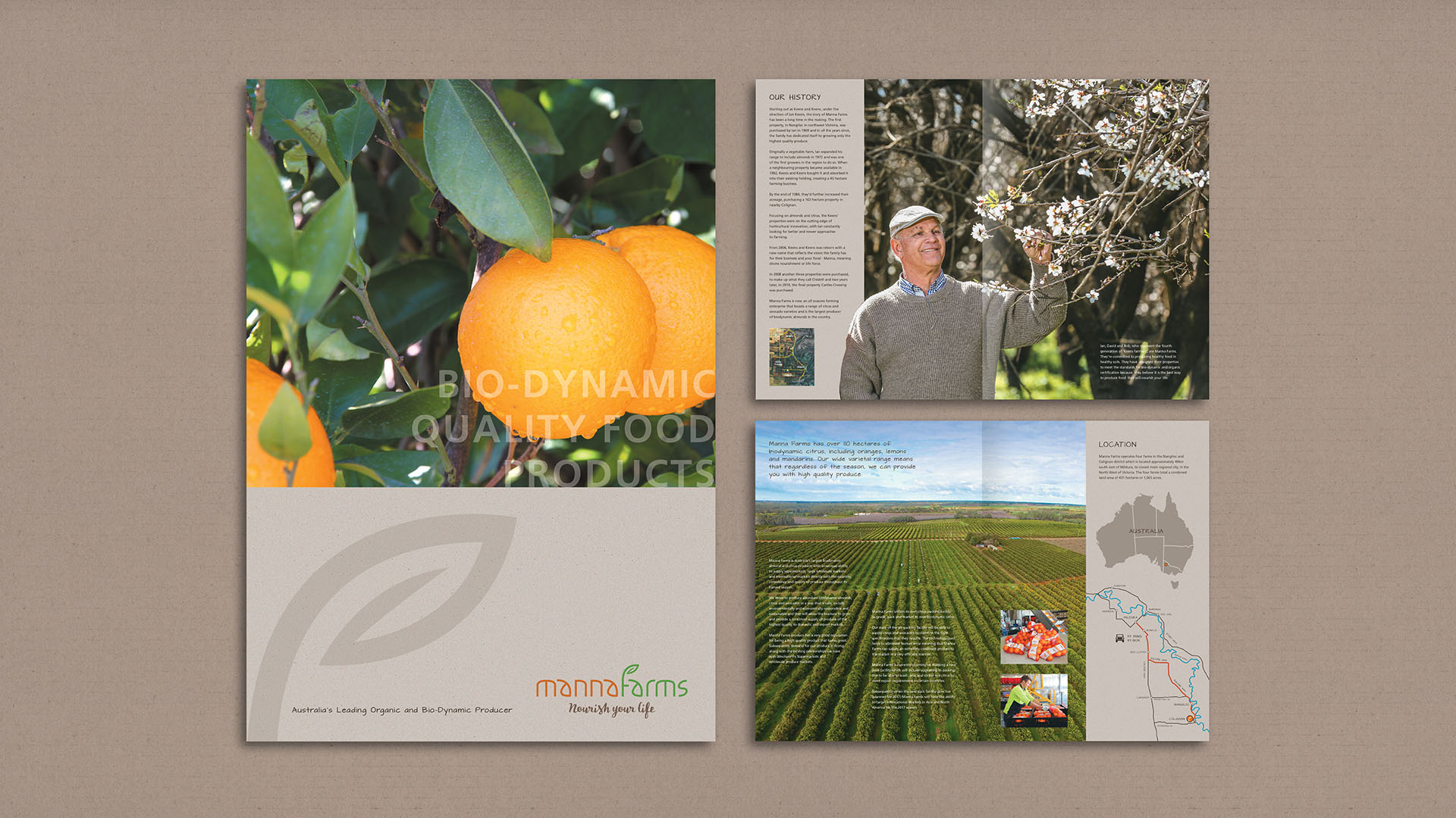 Manna Farms Brochure Design - Saunders Design Group