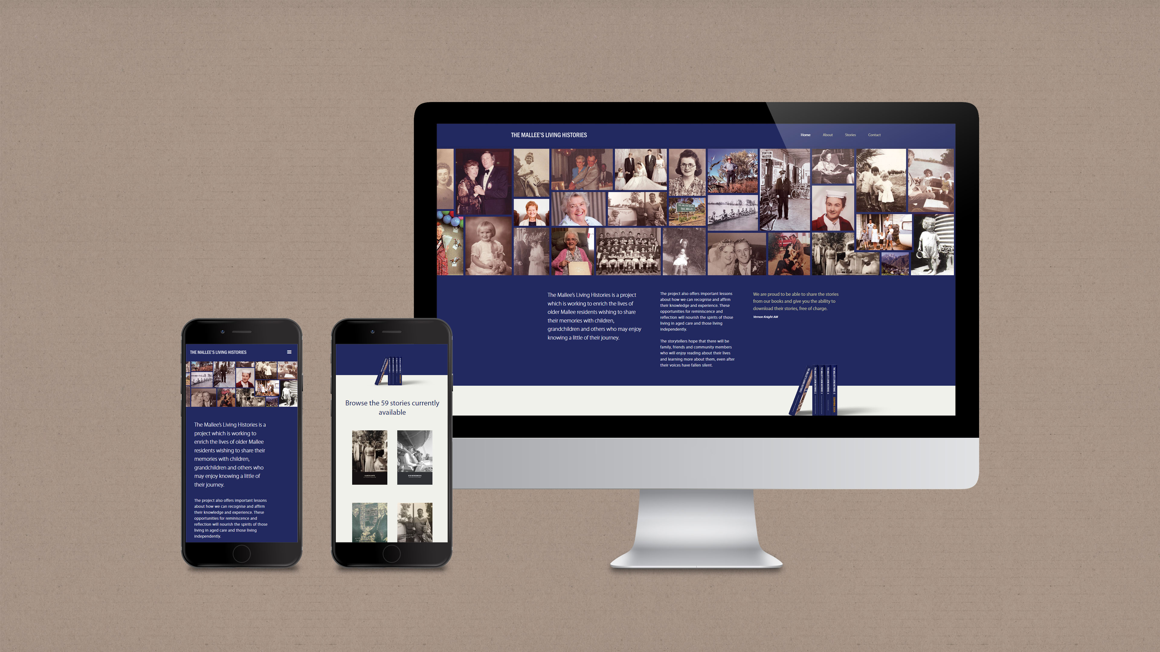 Mallee Living Histories Website Design - Saunders Design Group