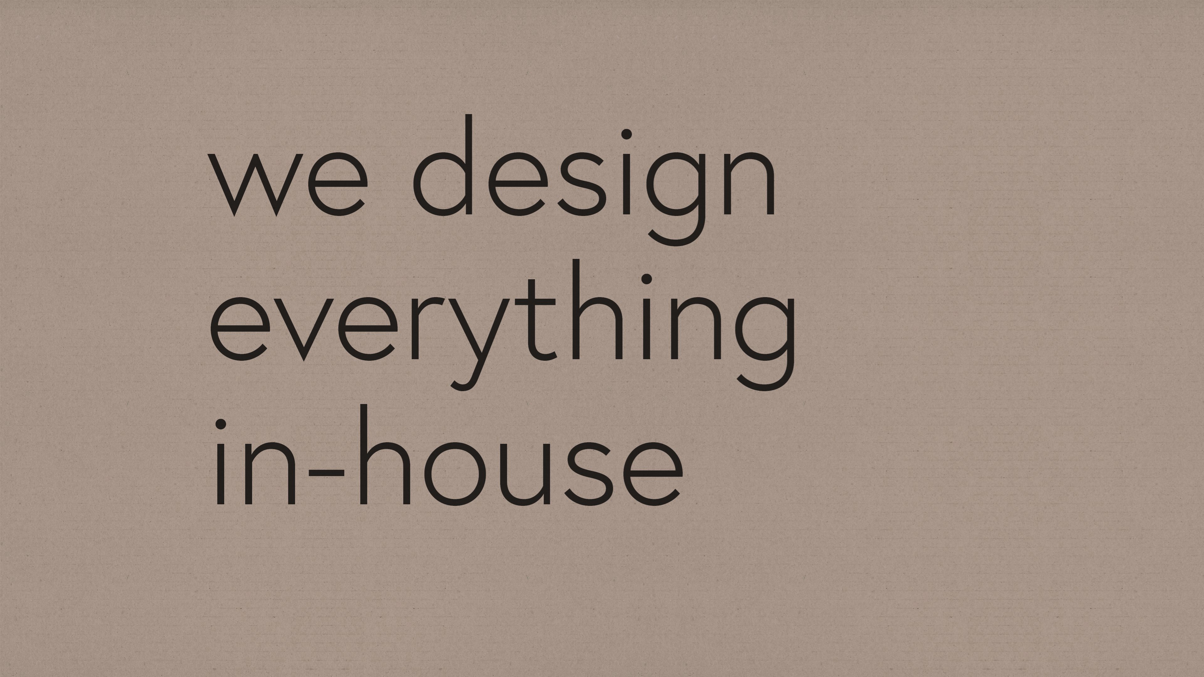 We design everything in-house - Saunders Design Group
