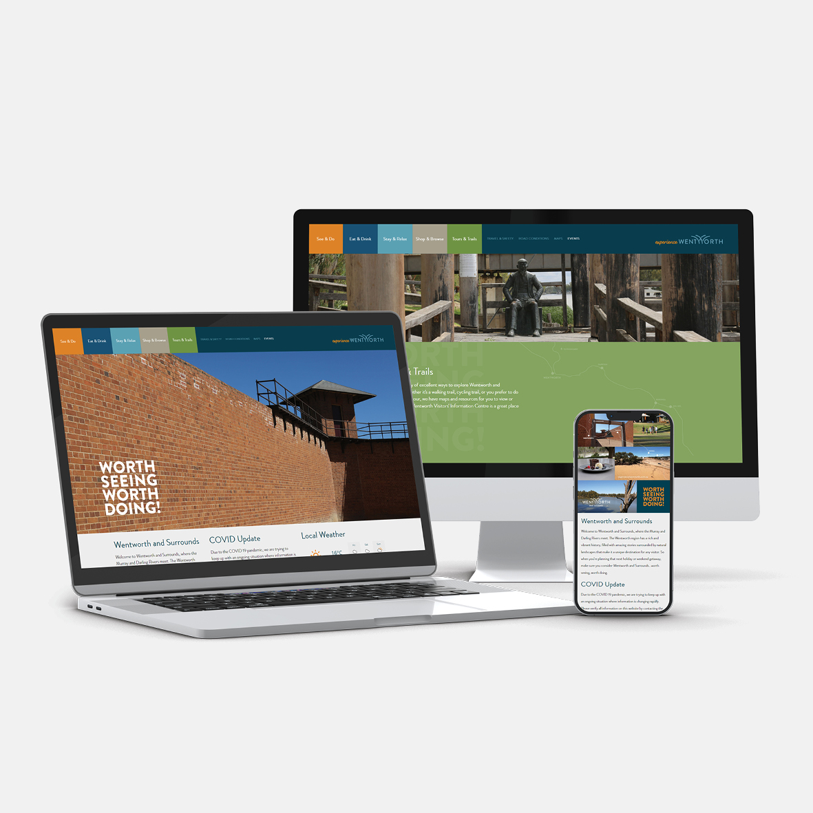 Wentworth Tourism - Website Development - Saunders Design Group