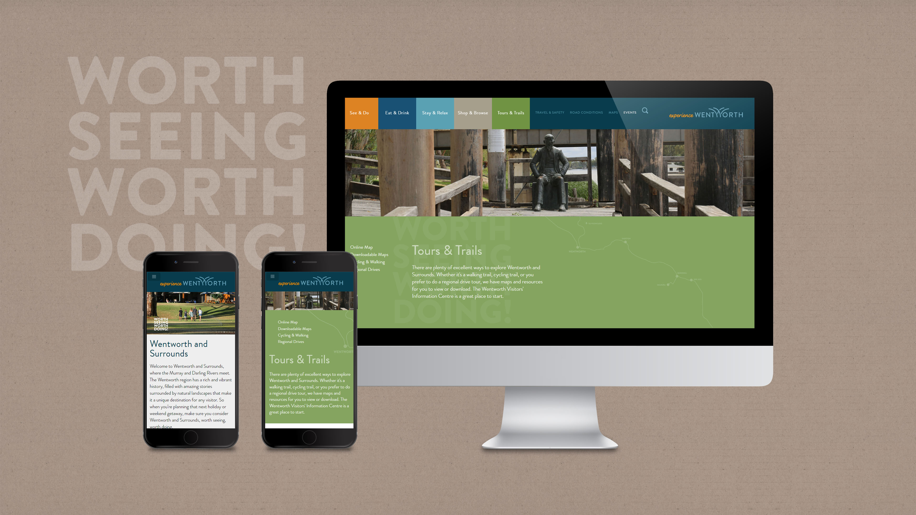 Wentworth Tourism Website Design - Saunders Design Group