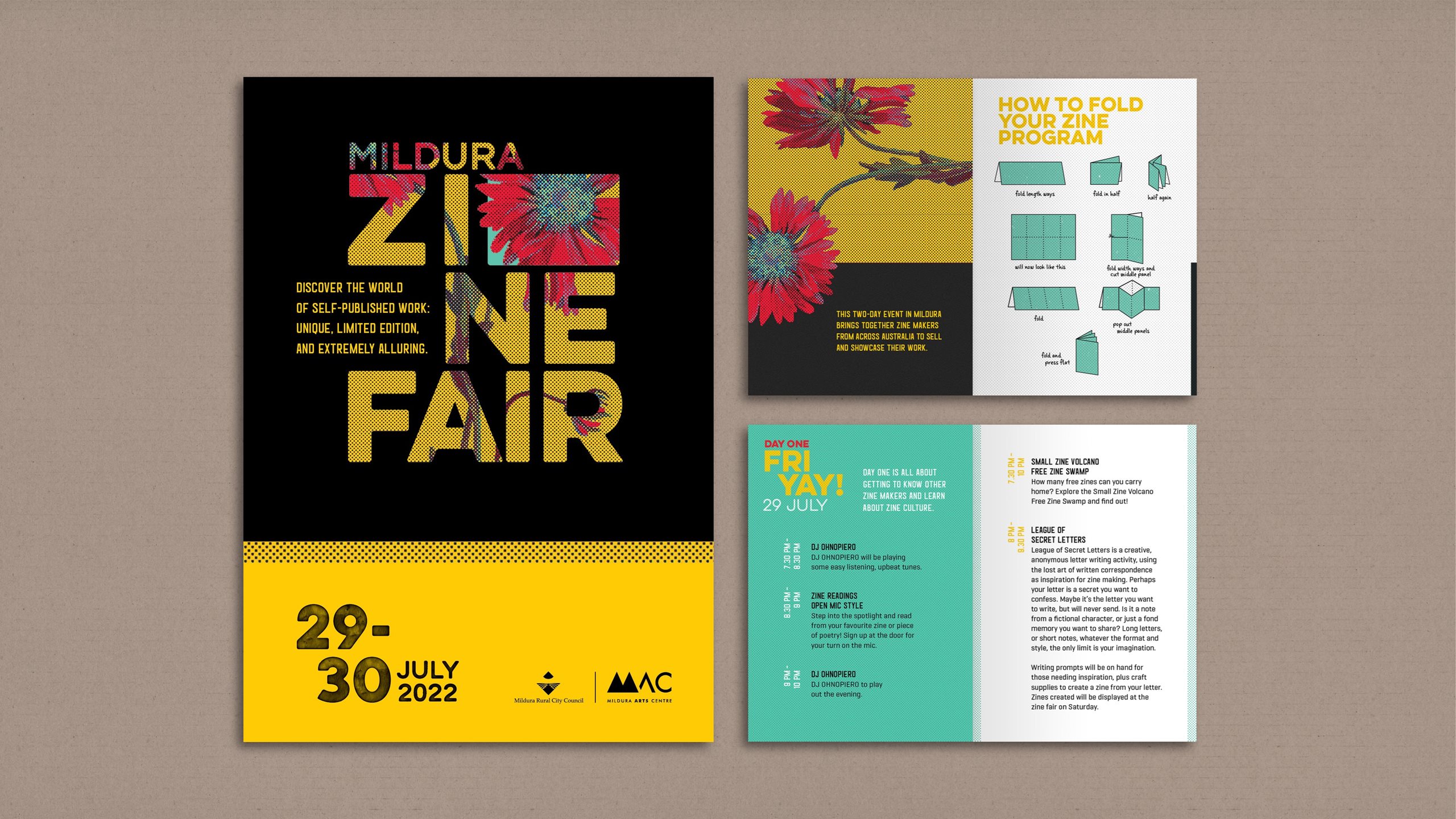 Mildura Arts Centre Branding and Print Design - Saunders Design Group